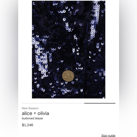 Function & Fringe Edit | Alice + Olivia Sequin Blazer Oversized - Picture 5 of 7